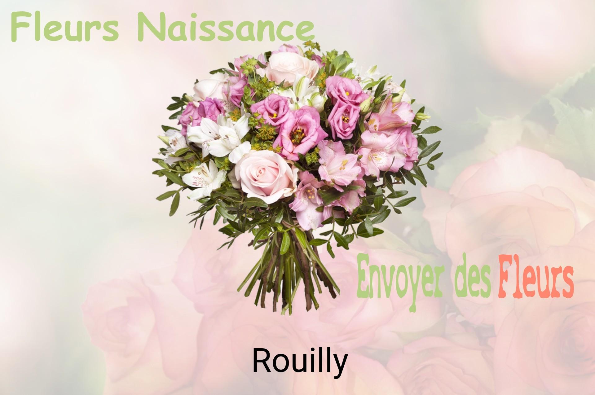 Bouquet de fleurs de naissance livré à Rouilly